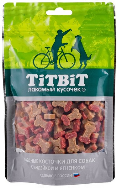 TiTBiT Косточки мясные для собак с индейкой и ягненком 145 г
