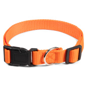 Gamma Ошейник нейлоновый для собак "Эталон" XL, оранжевый, 25 × 400-650 мм