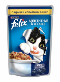 FELIX Пауч для кошек (курица, томаты в желе) 75 г