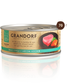 GRANDORF Влажный корм класса холистик, филе тунца с мясом лосося, для кошек, 70 г