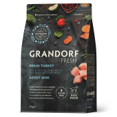 GRANDORF FRESH Dog Adult MINI Свежее мясо индейки с бататом для собак мелких пород