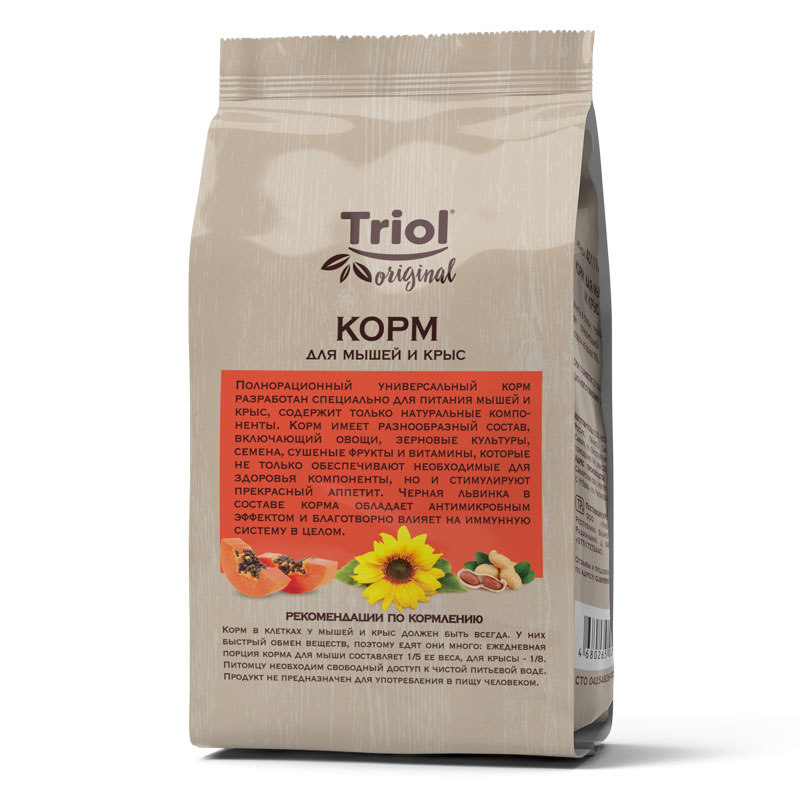 Triol Корм для мышей и крыс, 450г, Original