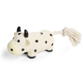 Triol Игрушка из латекса для собак "Буренка с верёвкой", 105/210мм