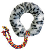 Зооник Меховая шуршащая игрушка «Кольцо» с веревкой 13.5 см