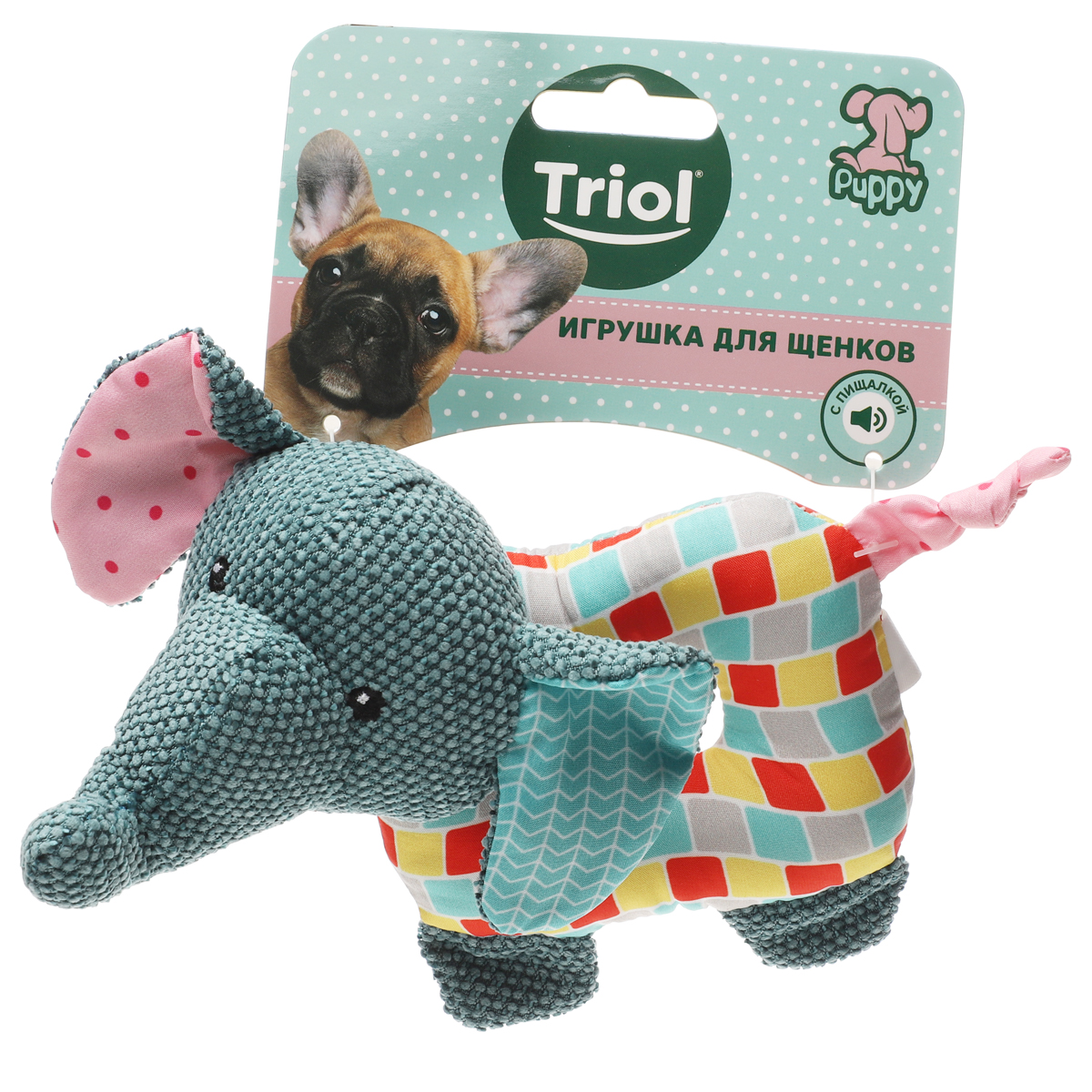 Triol Игрушка для щенков мягкая "Слоненок", 180 мм, серия PUPPY