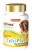 Unitabs CalciPlus, для собак, с кальцием, фосфором, витамином Д с Q10, 100 таблеток