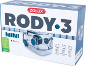 Zolux Клетка для грызунов RODY 3 MINI, цвет стальной синий, 33*21*18 см