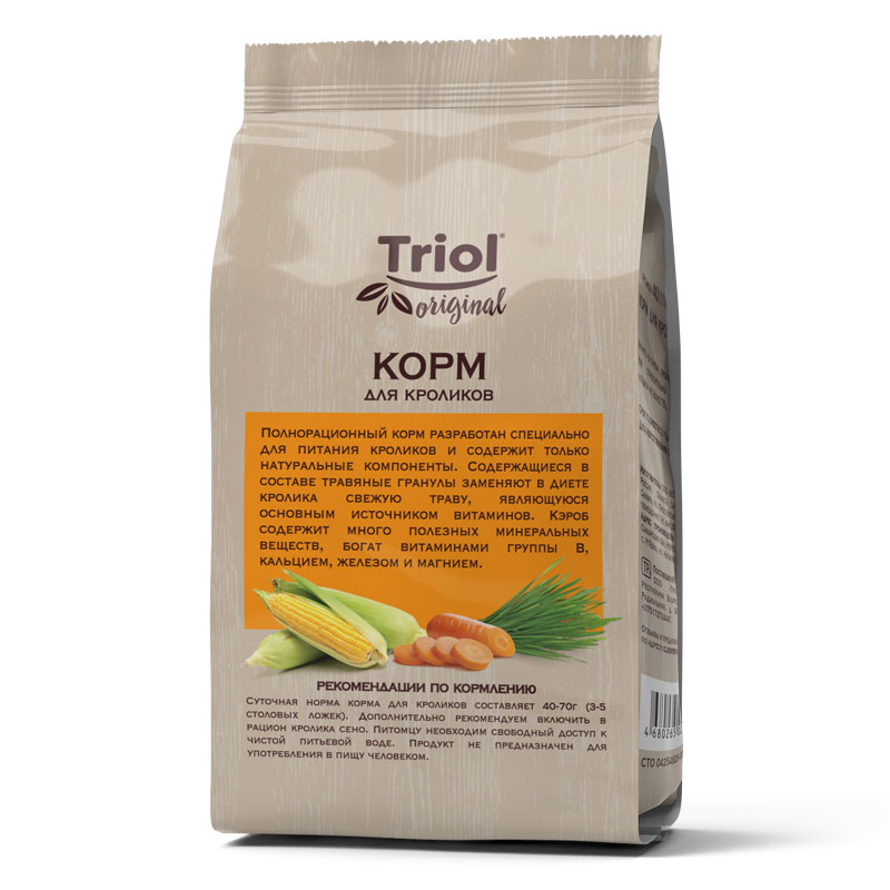 Triol Корм для кроликов, 450г, Original