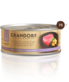 GRANDORF Влажный корм класса холистик, филе тунца с мидиями, для кошек, 70 г