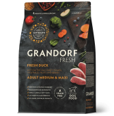 GRANDORF FRESH Dog Adult MED&MAXI Свежее мясо утки с бататом для собак средних и крупных пород