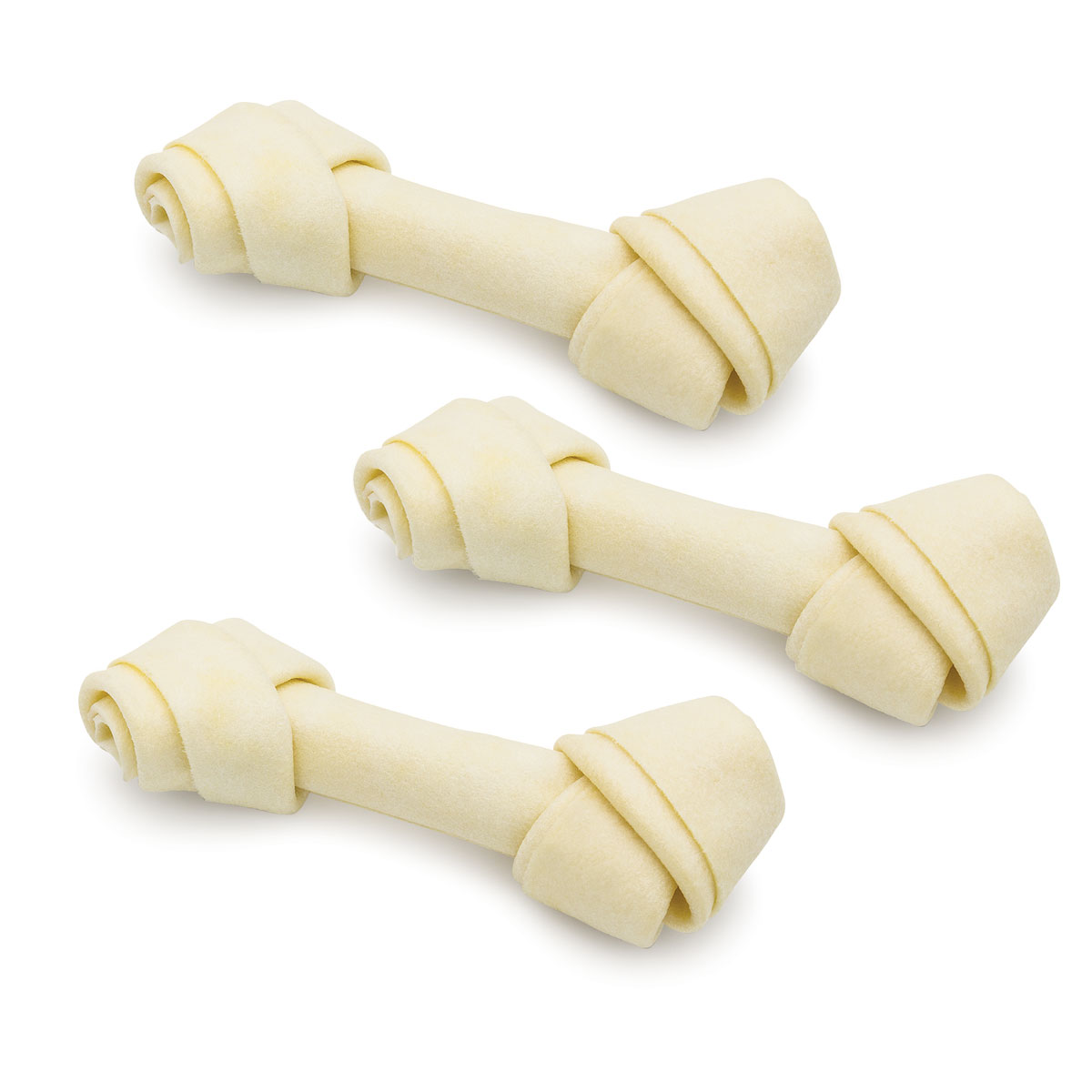 Triol Косточки жевательные узловые белые, 10см (уп.3шт.), серия DENTAL