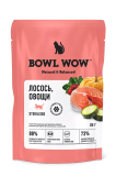BOWL WOW Влажный корм для стерилизованных кошек: в соусе лосось, овощи, 85 г