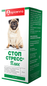 Apicenna Стоп-Стресс плюс, успокаивающие капли для собак, 50 мл