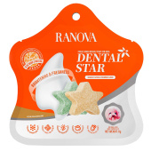 Ranova Лакомство для собак сублимированное Звёздочка для зубов микс вкусов: с курицей и морскими водорослями или с курицей и хурмой, 6 г
