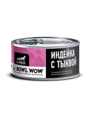 BOWL WOW Влажный корм для собак Индейка с тыквой, 100 г
