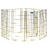 Midwest Вольер 8 панелей 61*107 см с дверью позолоченный цинк 556-42