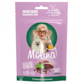 Molina АКЦИЯ !!! Снижение цены !!! Лакомство для собак мелких пород Утиные кусочки, 50 г