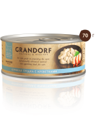 GRANDORF Влажный корм класса холистик, куриная грудка с креветками, для кошек, 70 г
