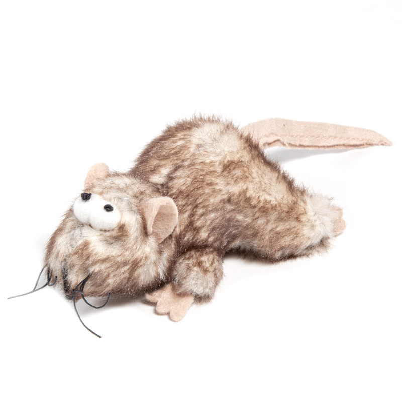 GiGwi Игрушка для кошек Мышонок с кошачьей мятой 10/19см, серия CATCH & SCRATCH