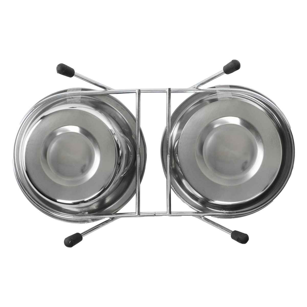 Triol Миска металлическая на подставке, 2*1,60л
