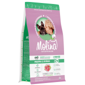 Molina Adult Sensitive. Сухой корм с индейкой и ягненком для взрослых собак всех пород с чувствительным пищеварением