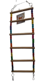 Дружок Игрушка для птиц "Лесенка подвесная цветная" И 00021-1 30*8 см