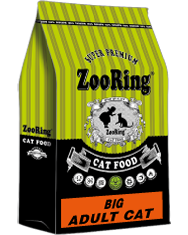 ZOORING BIG ADULT CAT Сухой корм для взрослых кошек крупных пород Мясо птицы,1,5 кг, 350 г., 10 кг, 20 кг