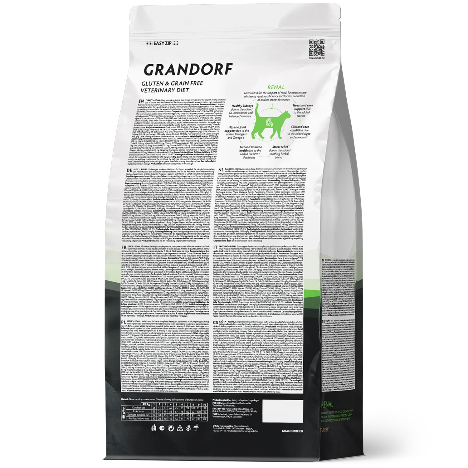 GRANDORF VETERINARY DIET Cat RENAL диетический корм для кошек, для поддержки функции почек при ХБН