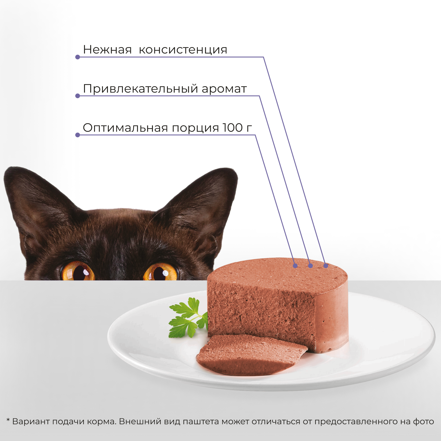 Yumster Паштет для взрослых кошек с чувствительным пищеварением, Индейка с Печенью, 100 г