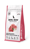 BOWL WOW Корм сухой для щенков средних пород собак с индейкой, ягненком, рисом и добавлением брусники, 800 г