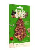 Little One Новогодняя елочка. Новогоднее лакомство-игрушка для морских свинок, кроликов, шиншилл и дегу, 65 г