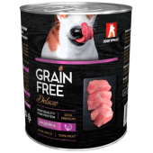Зоогурман Grain Free, консервы для собак, Индейка, 350 г
