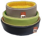 Дружок 8/2 Лежанка Круглая с подушкой+кожа+шнур, 43*43*16 см