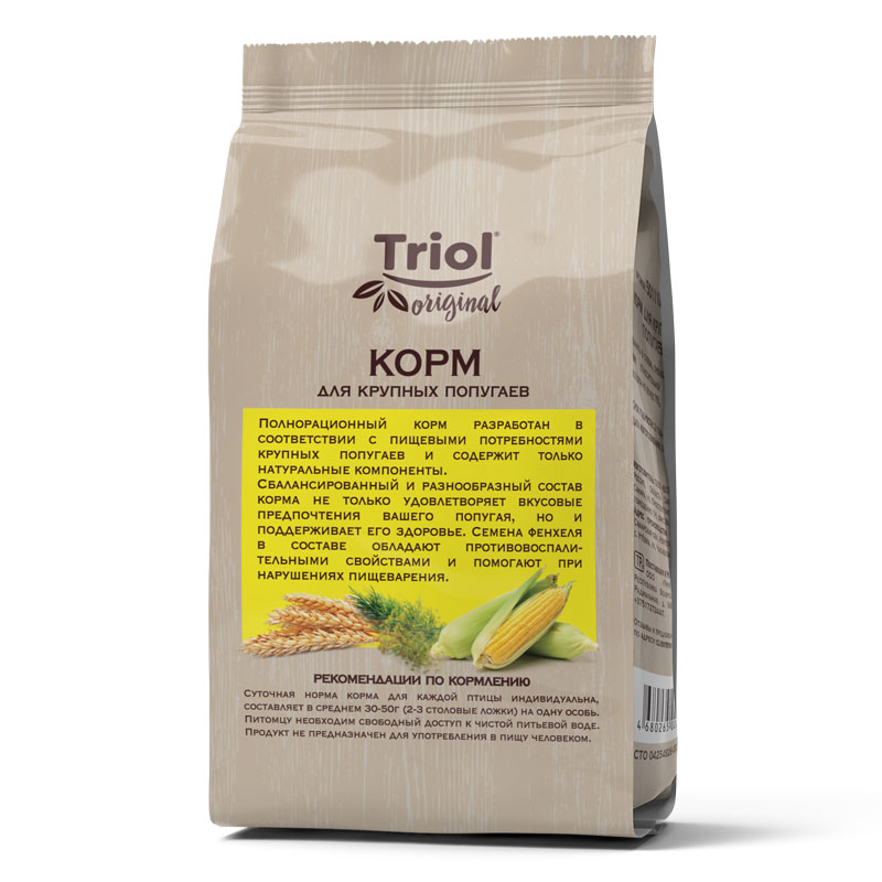 Triol Корм для крупных попугаев, 450г, Original