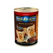 Верные друзья Консервированный корм для собак мелких пород, говядина, 415 г