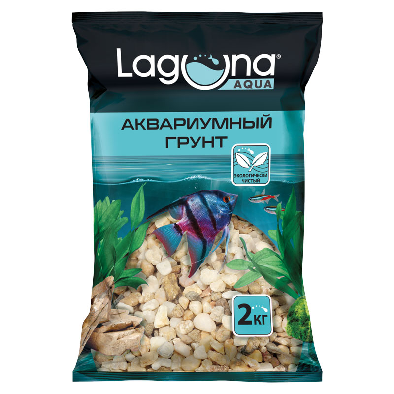 Laguna AQUA Грунт "Бежевый меланж", 6-9мм, 2кг, Laguna
