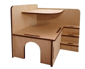 Ашера Г-4 Домик для грызунов "Вилла" 17*15*18,5 см (фанера)