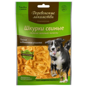 Деревенские лакомства Традиционные Шкурки свиные нежные вяленые полоски 60 г