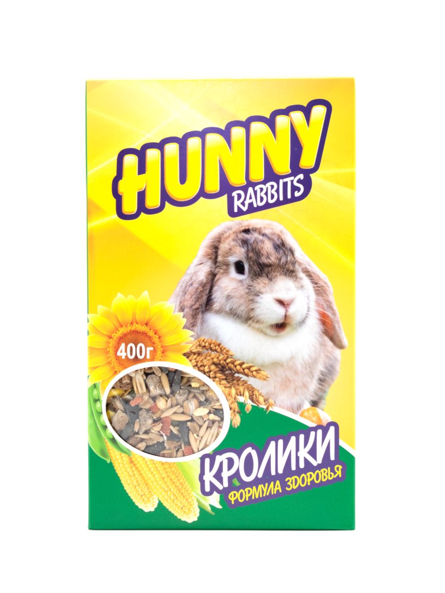 HUNNY зерносмесь для кроликов, 400 г АКЦИЯ! Снижение цены!