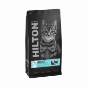 HILTON Сухой корм для стерилизованных кошек и кастрированных котов с Индейкой и Лососем