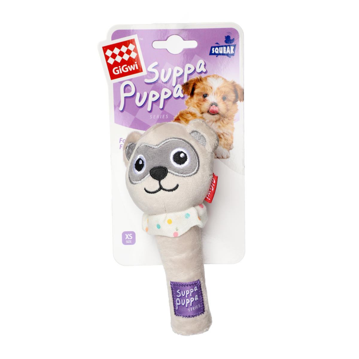 GiGwi Игрушка для маленьких собак Мишка с пищалками 15см, серия SUPPA PUPPA