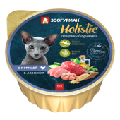 Зоогурман Holistic, консервы для кошек, Курица с ягненком, 100 г