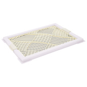 Zoo One Туалет для собак "Мини" сетка 46*34*2,5 см, белый