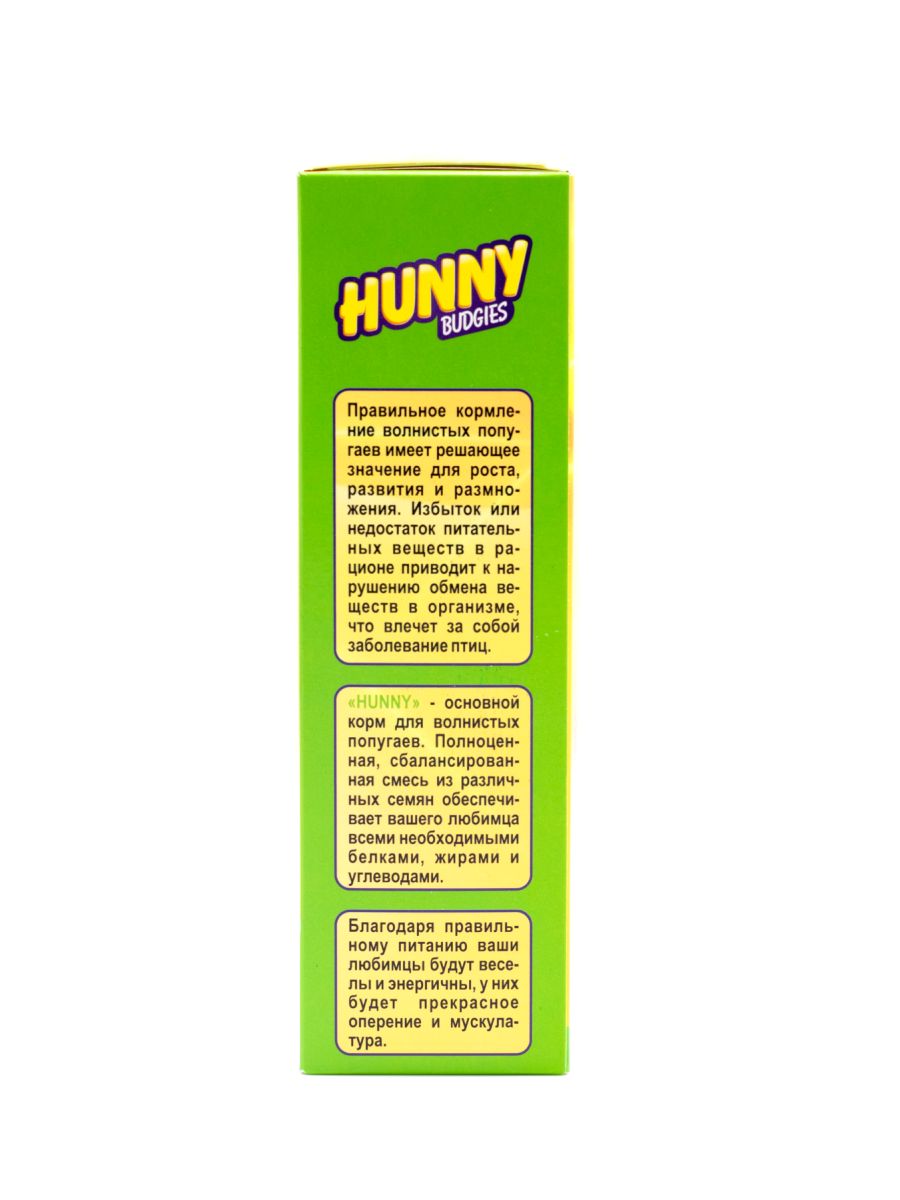 HUNNY Зерносмесь для волнистых попугаев, 400 г