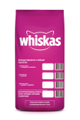 Whiskas сухой корм с курицей, 5 кг