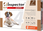 Inspector Quadro Капли от внешних и внутренних паразитов для собак 40-60 кг, 1 пипетка 