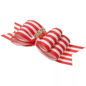 Zoo One Бантик (пара) тройной объёмный, 4,5 см * 1,5 см, "Ностальжи"