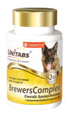 Unitabs BrewersComplex, с пивными дрожжами для крупных собак с Q10, 100 таблеток