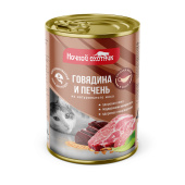 Ночной охотник консервы для кошек говядина и печень в соусе, 415 г