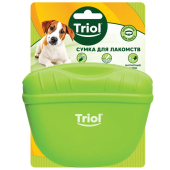 Triol Сумка для лакомств силиконовая "Фитнес", зеленая, 130*105мм, 30201006 Triol